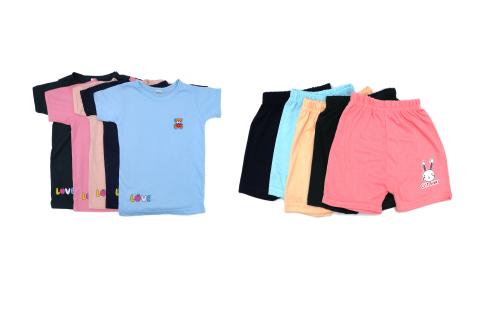 Navmav Cotton Combo T-Shirt & Shorts Pant Coordinate Set Kids Summer Causal Clothing Set Of 5