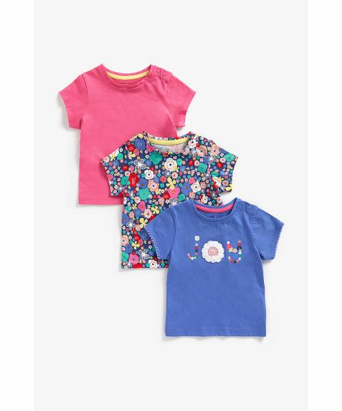 Mothercare Girls Multicolor Cotton Printed T-shirt