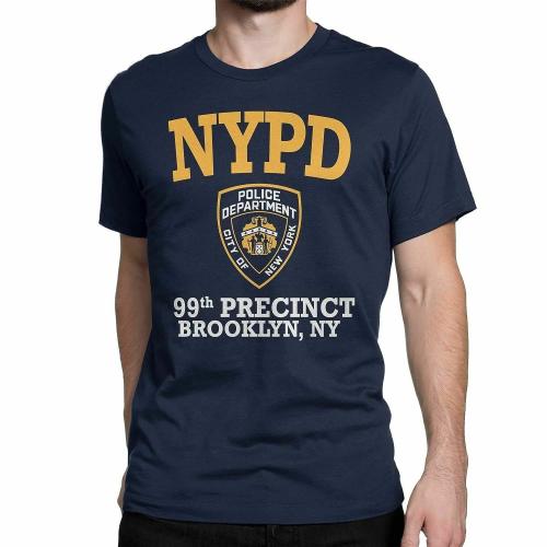 HVN Brooklyn Nine-Nine NYPD Graphic Printed Navy Blue Tshirt