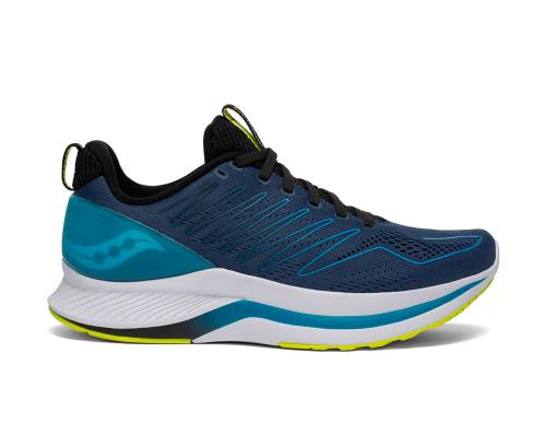 Saucony Men's Endorphin Shift Marathon Running Shoe, STORM/CITRUS