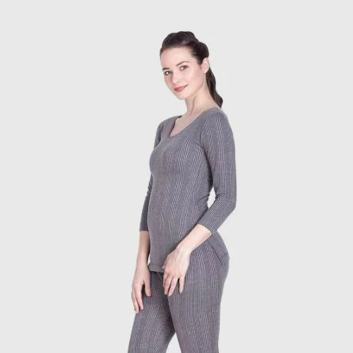 REVEXO Women Polycotton Top - Pyjama Set Thermal - XL