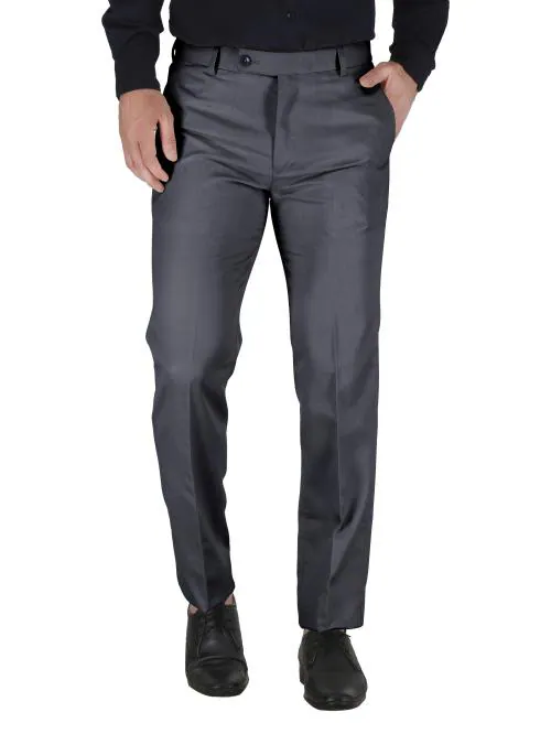 Mark Lewis Slim Fit PV DarkGrey Formal Trouser For Men