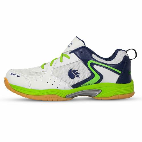 DSC Court 44 Badminton Shoes (White/Navy/Green) Size-11