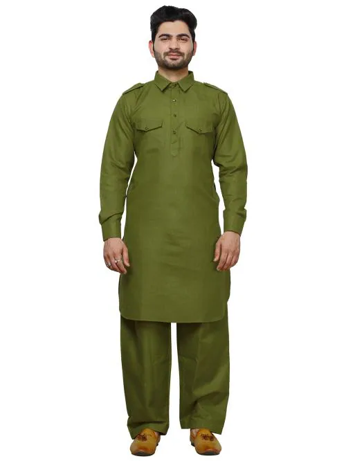 Pro Ethic Style Developer Men's Cotton Pathani Kurta Pajama