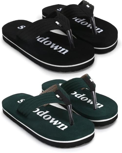 STEP DOWN Flip Flops For Men (Multicolor )