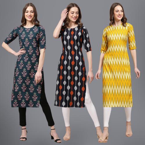 kurti for women kurti crepe kurti | kurti for women | kurti crepe kurti |ladies kurti |women kurta | Creap kurti | kurties |Ethnic Basket Women's Crepe Digital Print Straight Kurta