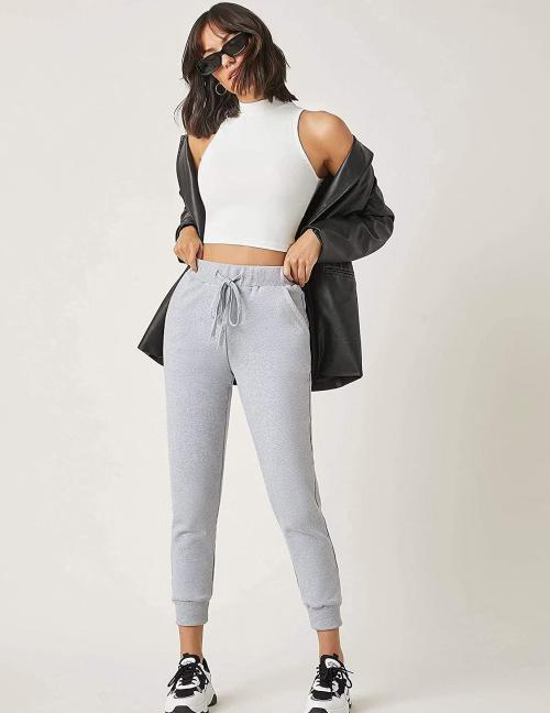 Lime lady's half high neck crop top