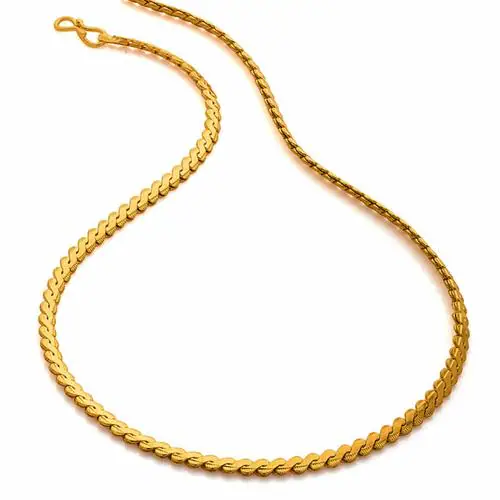 Fashion Frill Stylish Gold Plated Brass Chain Golden Chain For Men & Women