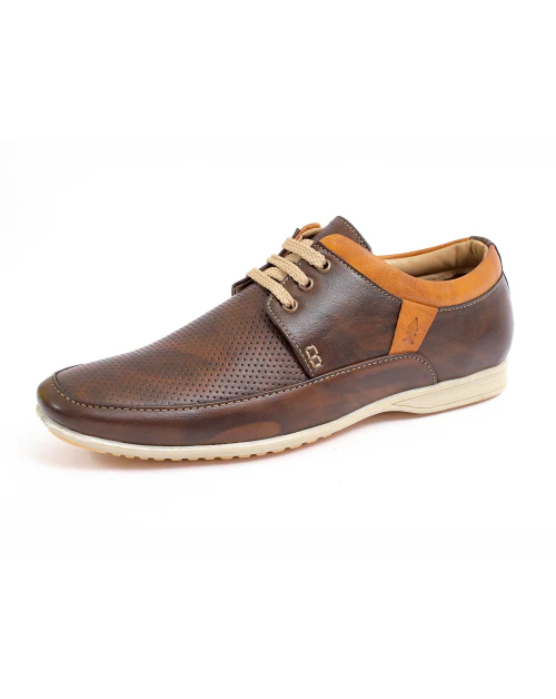Buy Advick Brown Casual Shoes For Men Lace Up PRYF-7623-Brown -10 ...