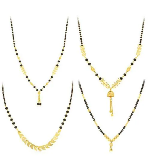 Sukkhi Pleasing Gold Plated Mangalsutra Pendant Combo for Women