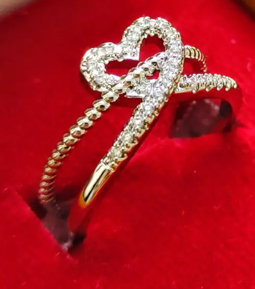 The Key House Silver Stainless Steel Sizzling Hot Adjustable Infinity Heart Ring For Women