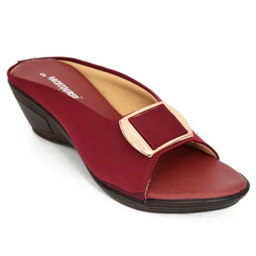 Racecourse Maroon Heels for Women