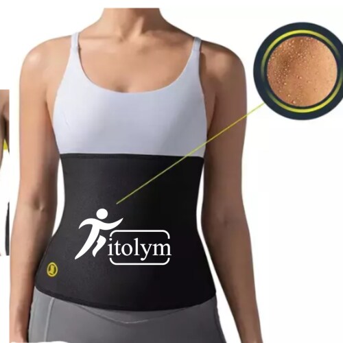 FITOLYM Unisex Hot Body Shaper, Neoprene Slimming Belt, Tummy Control Shapewear