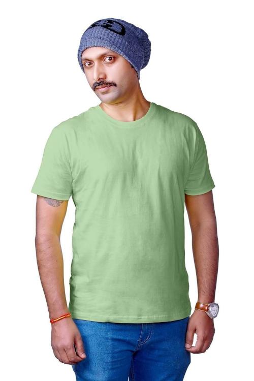 Sanindra Fashions Unisex Kiwi Green Solid T-Shirts XL