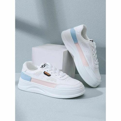 Shoetopia Smart Casual Comfortable White Sneakers For Women & Girls