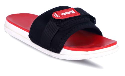 Aadi Men's Red Synthetic Leather Daily Casual Slider