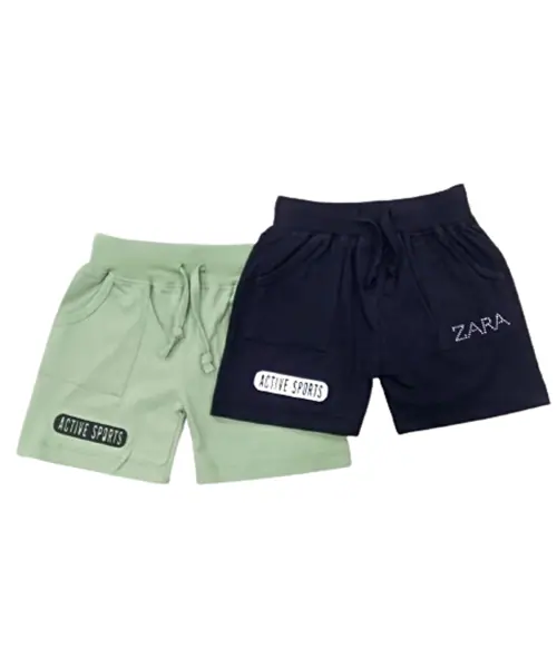 Little Funky 100% Pure cotton Printed regular fit Casual shorts for Kids Girls