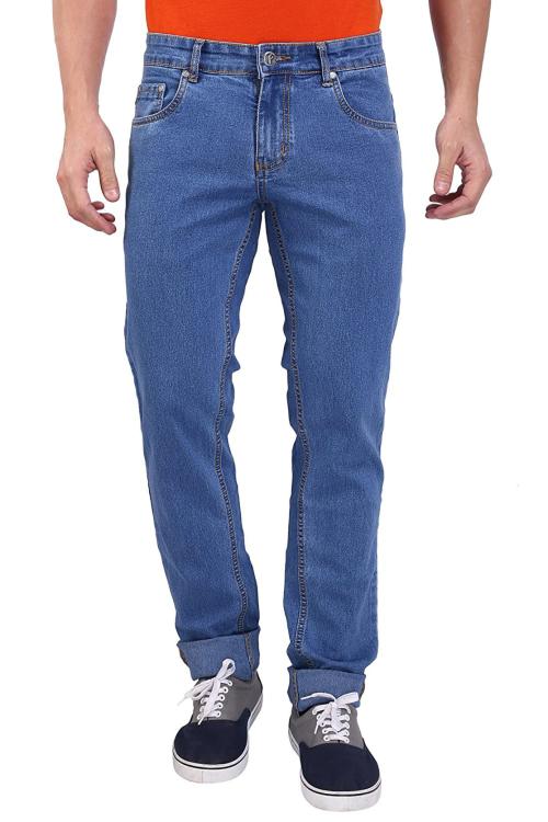 Buy FLAGS Mens Medium Blue Denim Slim Fit Jeans Online at Best Prices