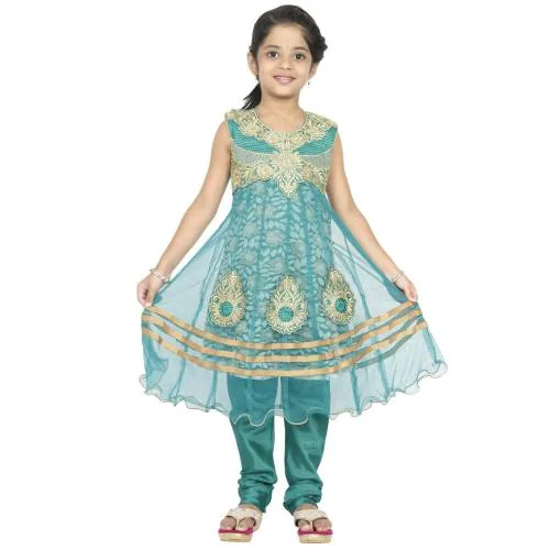 Ashwini Girls Salwar Suit - Ready To Wear Indian Ethnic Churidar Suit For Kids Parties & Events