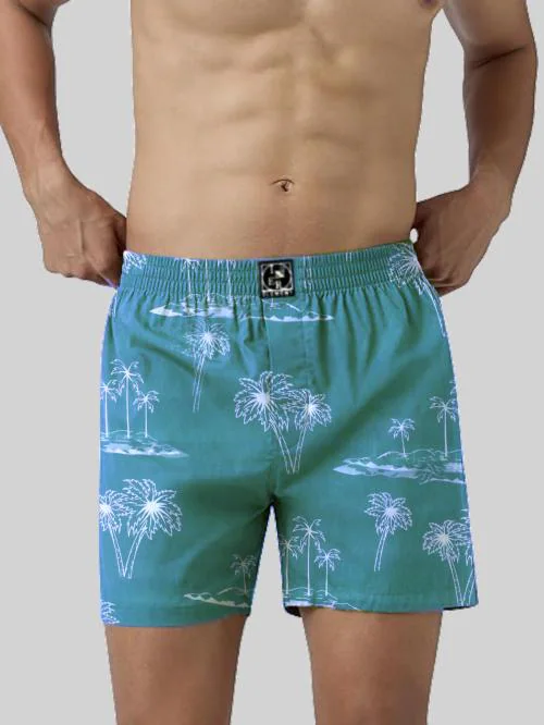 Inner Element Men's Boxer Shorts ,Cotton Shorts With Zip Pocket