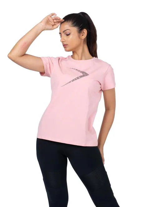 INTENSIFY THE EFFORTS ! YUYUTSVA ATHLEISURES Women's Cotton Spandex T Shirt - DESIGN 3