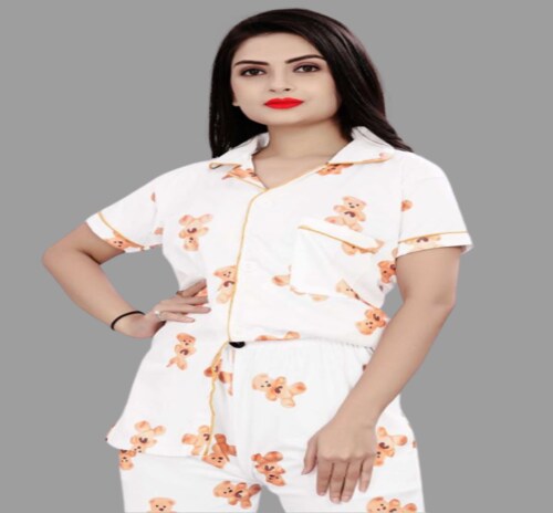 Piu Dream Wear Pajama Set for Woman| Cotton Lycra Night Suit Set| Lounge Wear| Full Pair Set for Women| Outfit for Girls| Nightwear| Tracking| Outdoor Pajama Set - A39