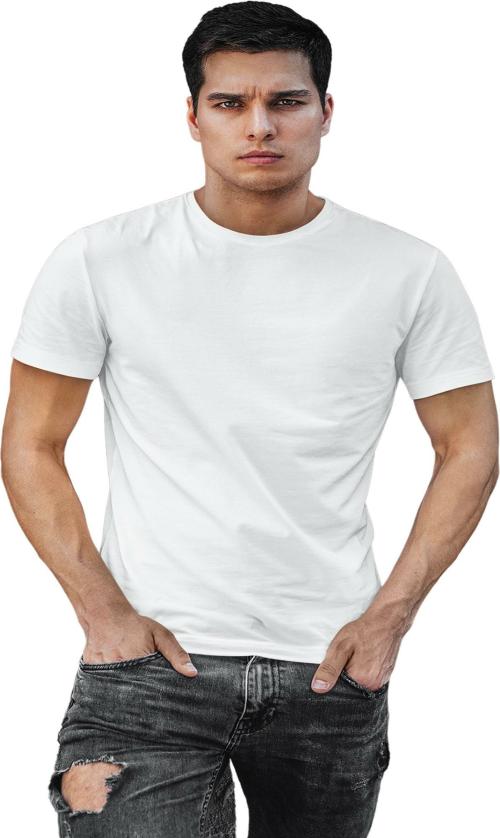 Omneto Men White Solid Pure Cotton T-Shirt (S)