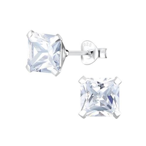 Premokshi 925 Sterling Silver Square Studs Earrings for Women. Man & Girls