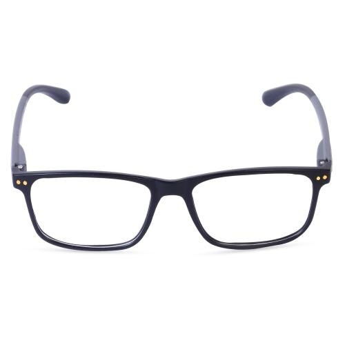 Freddy Rectangular Unisex Power Reading Blue Cut Anti Reflection Glasses Full Frame Spectacles Glasses For Mobile, Laptop, Tablet and Computer (Grey Stick, +2.50)