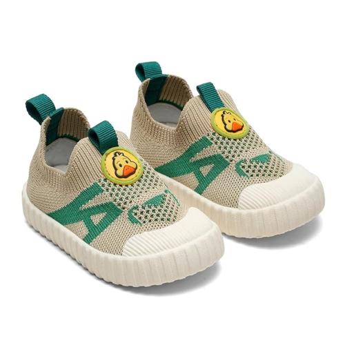 VIBRANCE Ducky Toddler Girls First Step Slip-On Sneakers Green - 2-5.3 Years