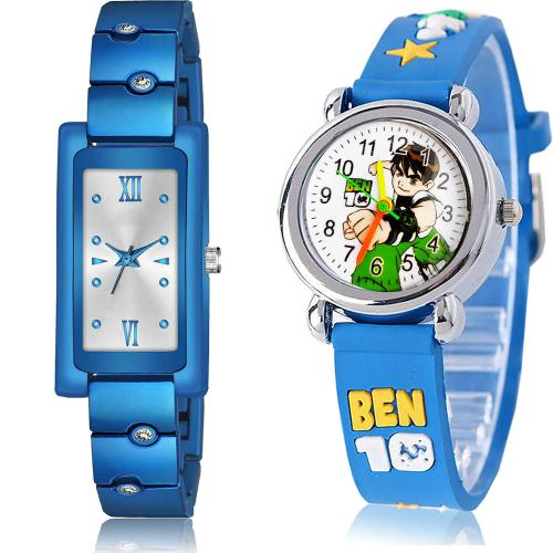 NEUTRON Blue Analog Watch Combo For Girls and Women - G564-GC95