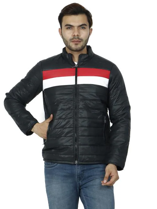 LAMBENCY Full Sleeve Solid, Striped Men Jacket