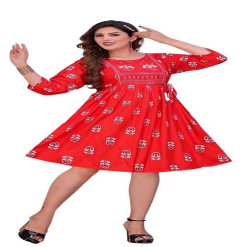 PERFECT PRODUCTIONS Stylish Embroidered Dress For Women's & Girls , One