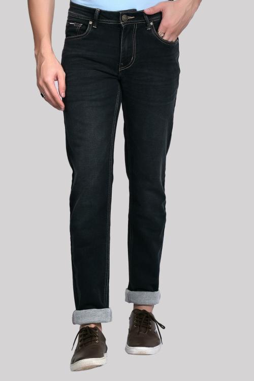 MEGHZ Men Grey Washed Denim Slim Jeans (30) JioMart