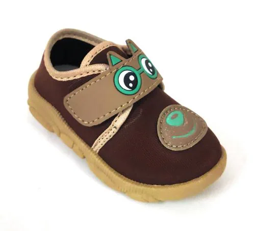 Coolz Kids Chu-Chu Sound Musical First Walking Shoes Star-4 Tan for Baby Boys and Baby Girls for 9-24 Months(21-24 Months)