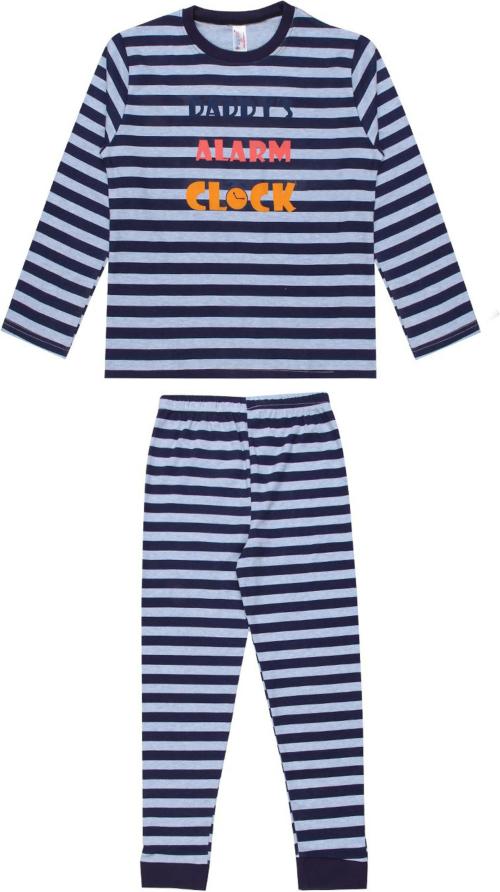 Ploku Boys Dark Blue Striped Pure Cotton Nightwear (7-8 Years)