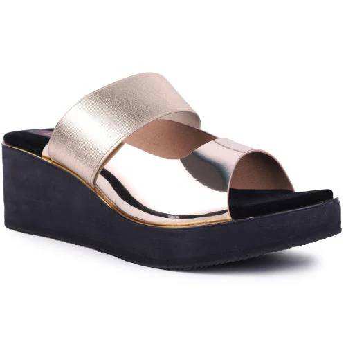 Rimezs Gold women Wedges