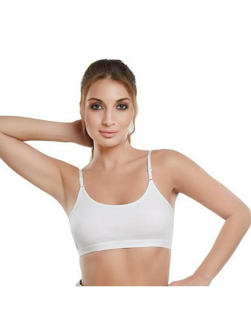 DAISY DEE Women's Cotton Non Padded Wirefree Full Coverage Bra - (White, 30B)
