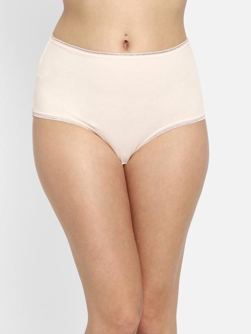 Clovia Nude Solid Cotton Single Hipster Panty