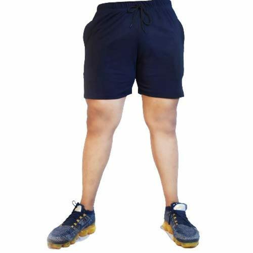 GymX Men Blue Solid Polyester Shorts - S