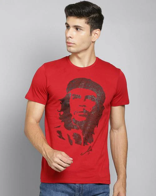 Free Authority Men Che Guevara Red Tshirt