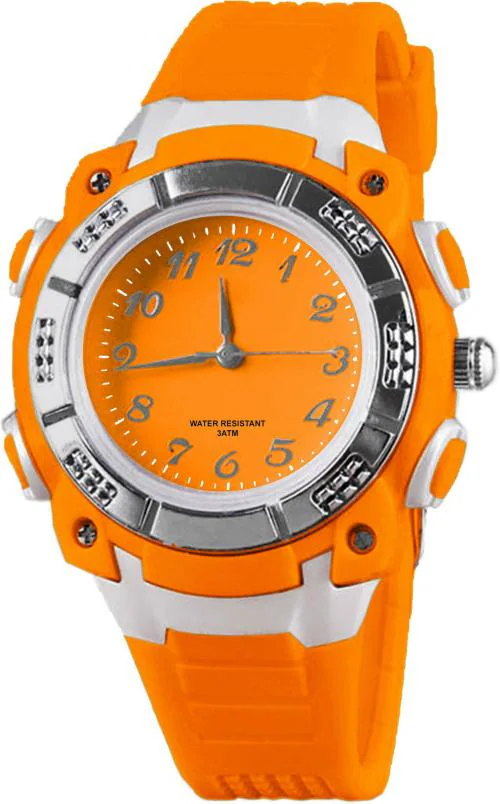 Time Up Analog Orange Watch For Boys And Girls
