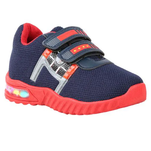 LEVOT HUNTER-3 Walking Shoes Velcro Running Shoes LED light unisex shoes shoes For Boys & Girls(3-3.5 Years)-RED