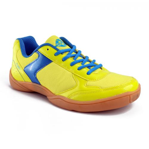 Buy Nivia Men's Flash Shoe Badminton Shoes (Yellow/Aster Blue) UK 8