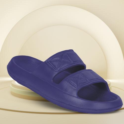 Keneye Fashion Super Soft & Comfortable Breathable Upper Arch Fit Support Sole Navy Slide For Men's