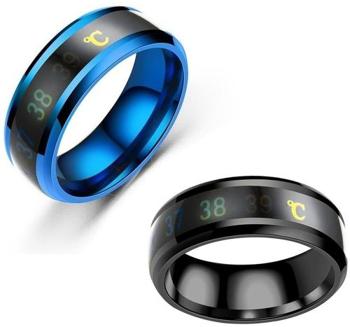 IGA COLLECTION Valentine Smart Temperature Ring Trendy Look Stylish Ring for boys & Girls Stainless Steel Titanium Plated Ring