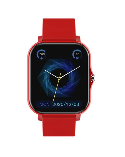 FCUK series 2 Full touch Smartwatch (Color: Red) with 1.69'' Large display, Bluetooth Calling, SpO2, Metal body, Built-in Games, Heart rate monitor, Multiple Watch Faces and Long battery life (FCUK007D)