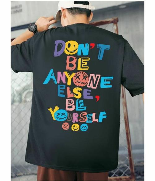 Smartees Tshirt | Smartees Men Black Over-Sized Round Neck TshirT