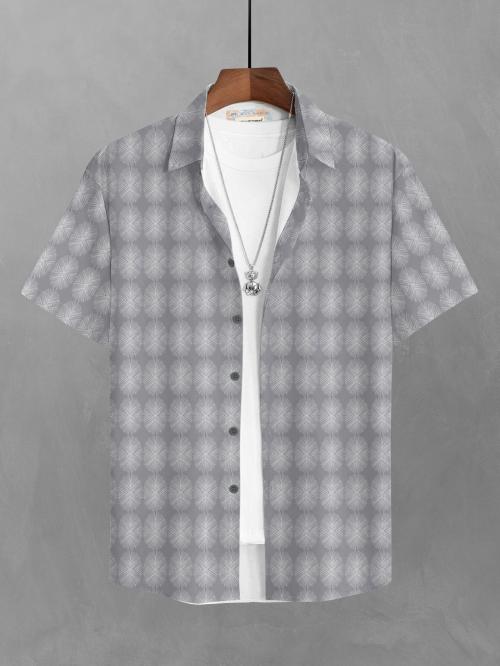 BULLMER Trendy Regular Fit Printed Causal Shirt For Men