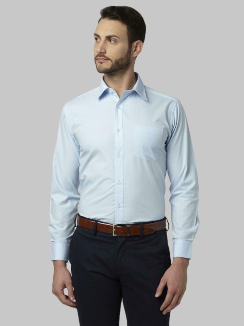 Park Avenue Men Formal Light Blue Shirt